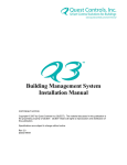 Building Management System Installation Manual