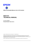 SED1374 TECHNICAL MANUAL