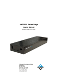 ANT180-L Series Stage User`s Manual