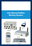 User Manual Net Wireless Route User Manual NetBox