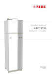 Installer manual NIBE™ F750