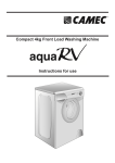 Compact 4kg Front Load Washing Machine Instructions for