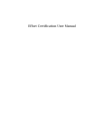 Effort Certification User Manual