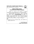 SHORT TENDER NOTICE Provision/Purchase of Medical