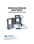 4250 Area Velocity Flow Meter User Manual