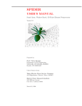 Spider User`s Manual - University of Colorado Boulder