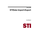 Spring 2008 STIData Import-Export