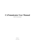 CANmunicator User Manual