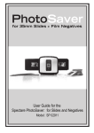 PhotoSaver for 35mm Slides + Negatives User Manual