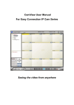CamView User Manual For Easy Connection IP Cam Series Seeing