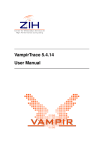 VampirTrace User Manual - Earlham College Cluster Computing