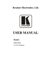 USER MANUAL - Kramer Electronics