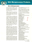 RCA Microprocessor Hardware Support Kit