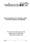 General guidelines for assembly, safety and
