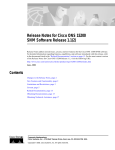 Release Notes for Cisco ONS 15200 SNM Software Release 1.1(2)