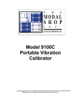 Model 9100C Portable Vibration Calibrator