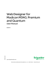 Web Designer for Modicon M340, Premium and Quantum