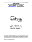 CastAway-CTD User`s Manual (English)