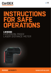 instructions for safe operations lm3000