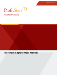 Merchant Capture User Manual