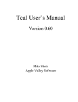 Teal User`s Manual