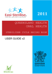 Steriliser Cycle Record Book User Guide Version 2