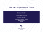 The AAU Simple Beamer Theme