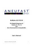 Multiplex QF-PCR Kit User`s Manual