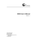 BIOS User`s Manual