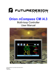 Orion nCompass CM i4.3 Control System User Manual