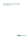 Accessible Literacy Learning (ALL) User`s Manual