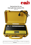 Instructions for use Emit split time station ETS1 ver. 1.22