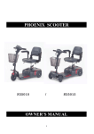 phoenix scooter owner`s manual - Medical Supplies