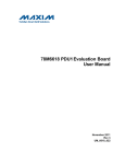 78M6618 PDU1Evaluation Board User Manual