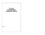 PC Card CD ReWritable Installation Manual