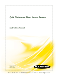 Banner Q4X Series Stainless Steel Laser Sensors Instruction Manual