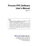 Procom PPC User Manual