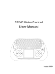 KB054——ESYNIC Wireless Touchpad User Manual