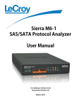 Sierra M6-1 SAS/SATA Protocol Analyzer User Manual