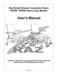 Raz Rehab Shower Chairs — Models AP, SP, APHD, SPHD