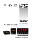 DP32Pt, DP16Pt, DP8Pt Temperature & Process Meters User Manual