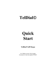 TelDial™ Quick Start User Manual