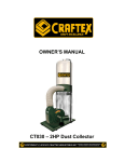 CT030-2HP Dust Collector User Manual Copyright