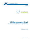Guide To Using the Erasmus IT Management Tool