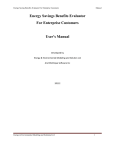 Building Energy Savings Evaluator Manual