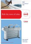 Oce ColorWave 600 User Guide Manual