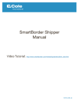 SmartBorder Shipper Manual