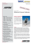 Ametek Jofra APC Series Advanced Pressure Calibrators