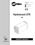Miller Hydracool 270 User Manual - Rapid Welding and Industrial