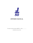 J80 Owner`s Manual